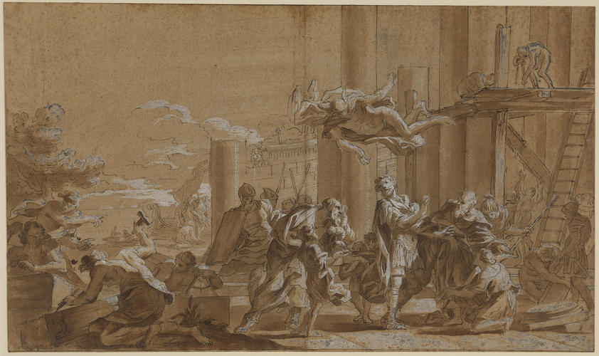 Mercury ordering Aeneas to leave Carthage