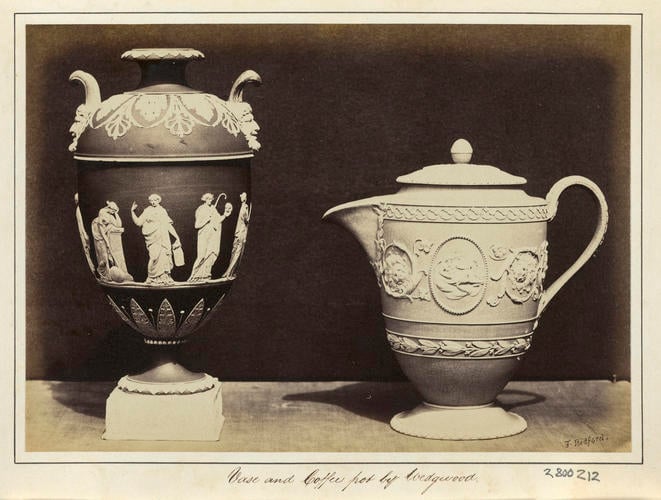 'Vase and Coffee Pot by Wedgwood'