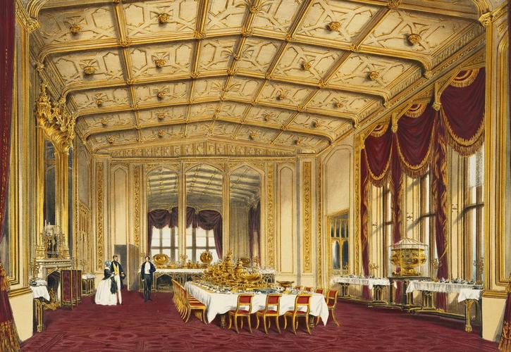 Master: Views of the Interior and Exterior of Windsor Castle
Item: The Private Dining Room