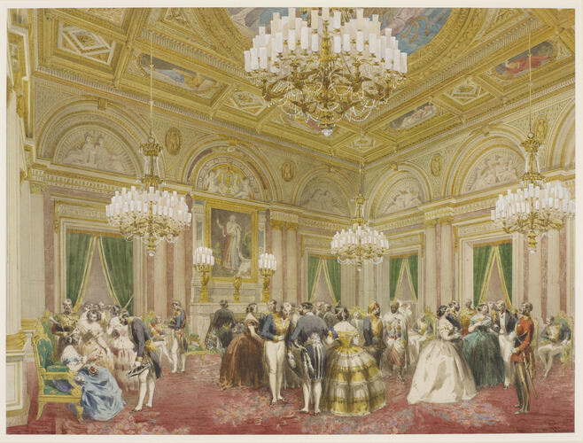The Salon de l'Empereur Napoleon I at the Hôtel de Ville, 23 August 1855