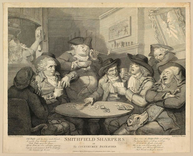 Smithfield Sharpers, or the Countrymen Defrauded