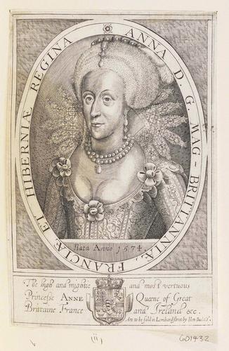 ANNA D. G. MAG- BRITTANNIAE FRANCIAE ET HIBERNIAE REGINA