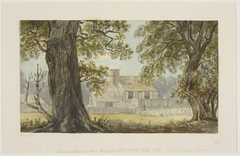 The back of Burcher's House at Bishopsgate, Old Windsor Wood