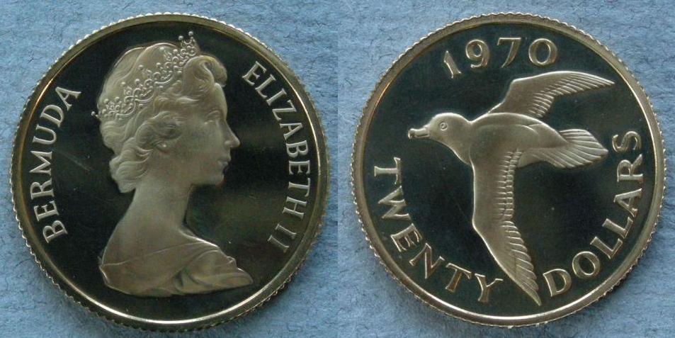 Bermuda. Proof 20 dollars Bermuda. Proof 20 dollars