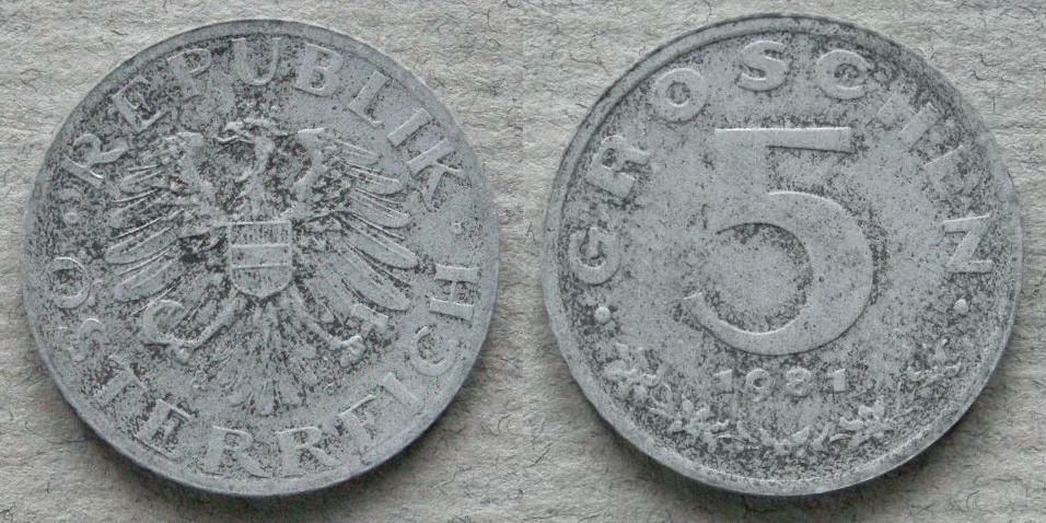 Austria. 5 groschen Austria. 5 groschen