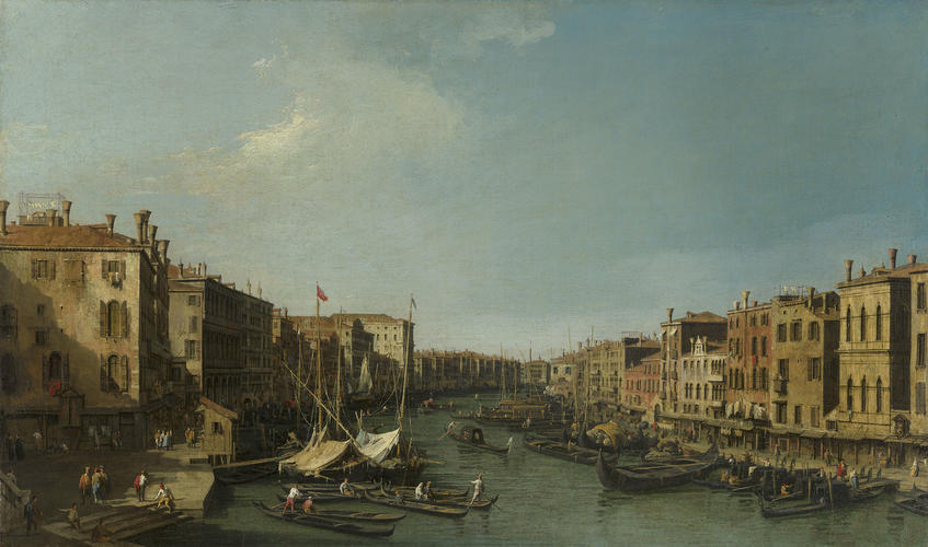 The Grand Canal looking South-West from the Rialto to Ca? Foscari