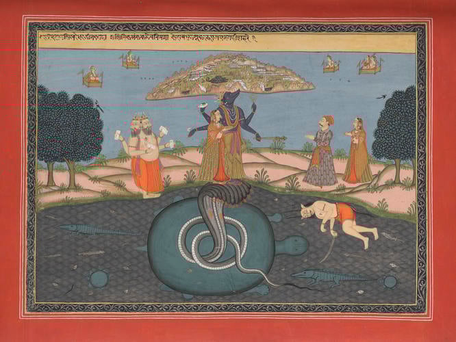 Master: Gita Govinda गीत गोविन्द (Song of the Cowherd)
Item: Gita Govinda गीत गोविन्द (Song of the Cowherd): song one verse three Master: Gita Govinda गीत गोविन्द (Song of the Cowherd)
Item: Gita Govinda गीत गोविन्द (Song of the Cowherd): song one verse three