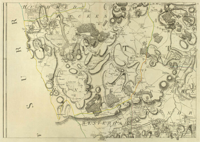 A TOPOGRAPHICAL MAP OF THE COUNTY OF KENT IN TWENTY FIVE SHEETS ON A SCALE OF TWO INCHES TO A MILE, FROM AN ACTUAL SURVEY. .