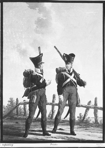 Prussian Army. Privates, Infantry Prussian Army. Privates, Infantry