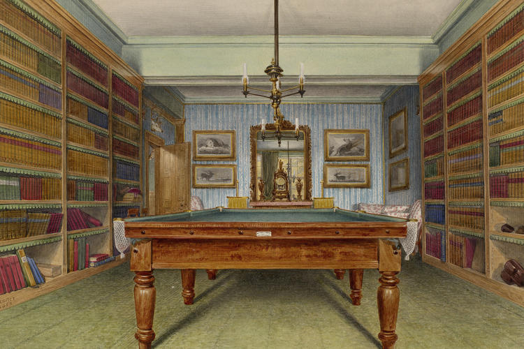 Library and billiard room in the old house at Balmoral