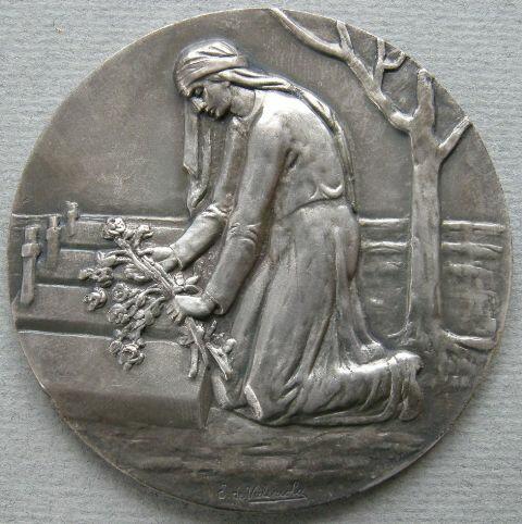 Belgium. Medal commemorating the dead in the First World War Belgium. Medal commemorating the dead in the First World War