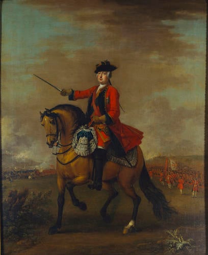 William Augustus, Duke of Cumberland (1721-65) at the Battle of Dettingen