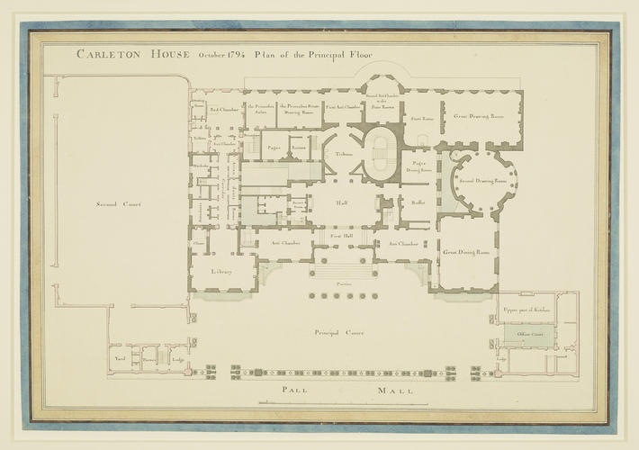 CARLETON HOUSE, October 1794. Plan of the Principal Floor