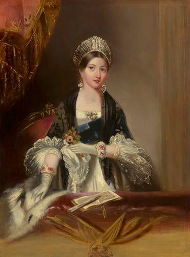 Queen Victoria at the Drury Lane Theatre, November 1837