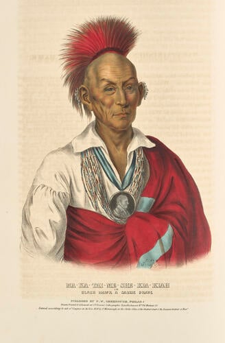 History of the Indian tribes of North America : with biographical sketches and anecdotes of the principal chiefs. Embellished with one hundred and twenty portraits from the Indian Gallery in the Department of War, at Washington ; v. 2 / by Thomas L. M'Kenney. . . and James Hall