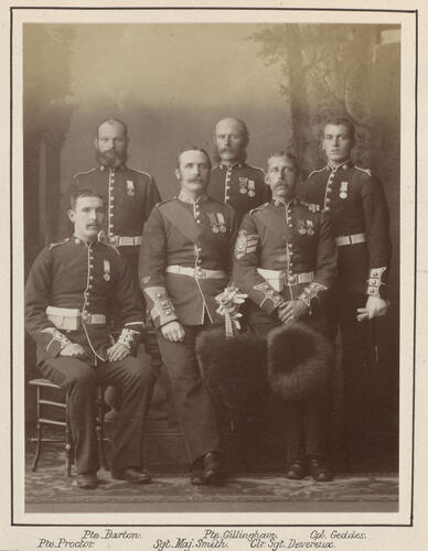 Soldiers from the Scots Guards who served in the Anglo-Egyptian War