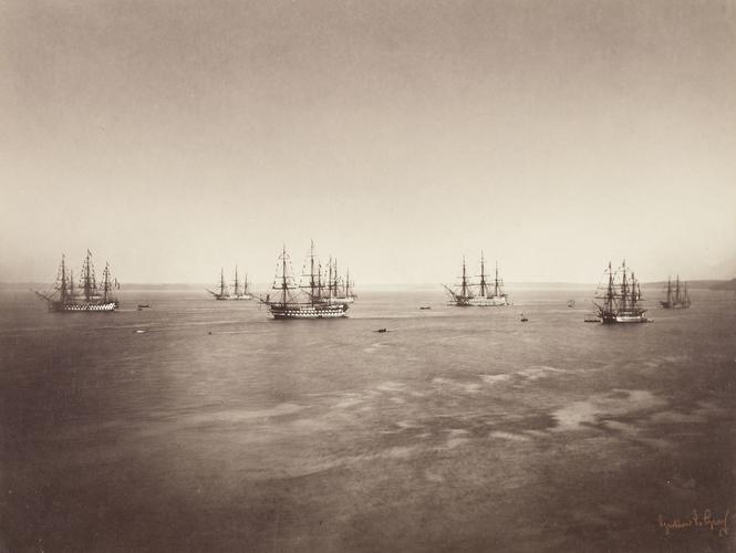 The French Fleet at Cherbourg, 5 August 1858