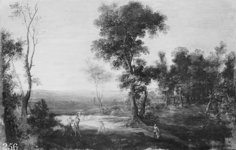 Wooded Landscape with Figures