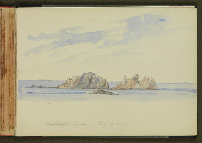Master: SKETCHES FROM NATURE V. R. MDCCCXLV TO MDCCCLII
Item: Coquelinot Rock