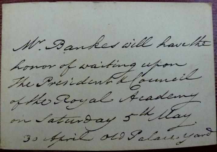 [Box of Royal Academy invitations and responses]