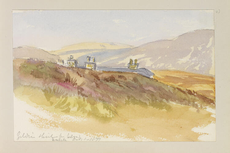 Master: SKETCHES BY QUEEN VICTORIA II
Item: Geldie Shiel f[ro]m below bank