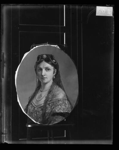 A glass plate negative of a painting of Prince Henry of Battenberg A glass plate negative of a painting of Prince Henry of Battenberg