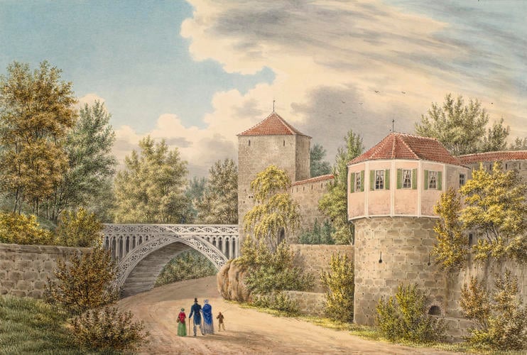 Coburg: gardens of the Steintor