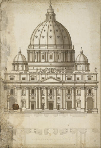 'San Pietro a Rome' - annotated at top 'San Pietro a Rome' - annotated at top