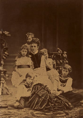 Alexandra, Princess of Wales, with her children Alexandra, Princess of Wales, with her children