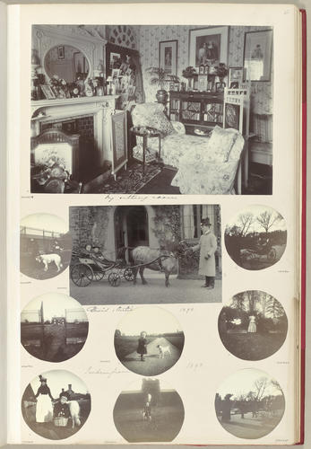 Photograph of the Duchess of York's room in York Cottage, Sandringham, October 1897