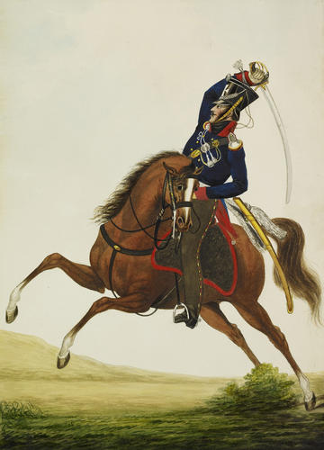 Prussian Army, Landwehr Cavalry. About 1814