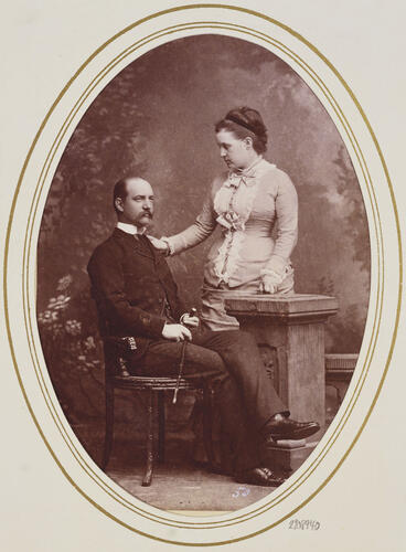 King George I and Queen Olga of Greece, c. 1881