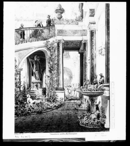 The fountain under the Staircase of Honour at the Hôtel de Ville, 23 August 1855