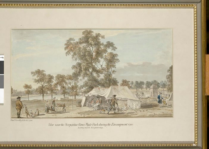 View near the Serpentine River in Hyde Park during the Encampment