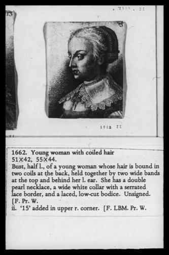 Young woman with coiled hair Young woman with coiled hair