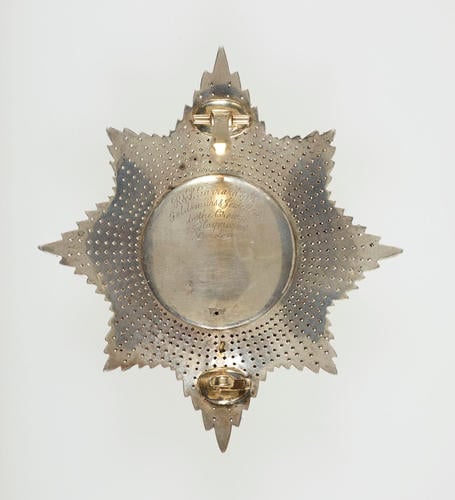 Emperor Alexander II of Russia's star of the Order of the Garter