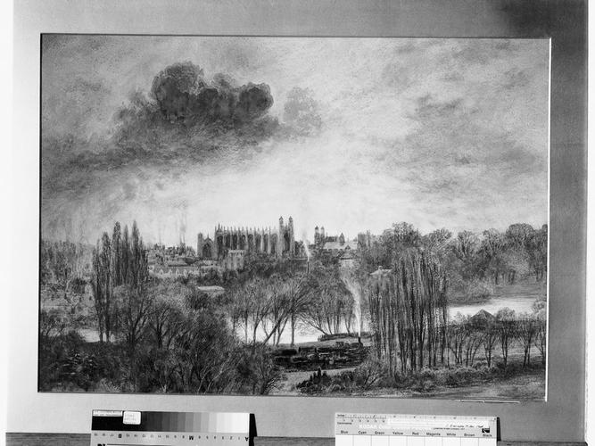 Eton from Windsor Castle, with storm rolling up, 10 April 1889 Eton from Windsor Castle, with storm rolling up, 10 April 1889
