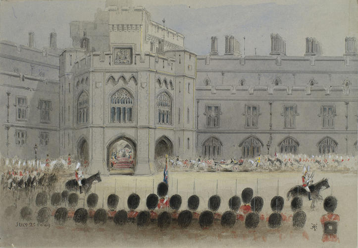 Arrival of the Shah of Persia at Windsor Castle, 2 July 1889