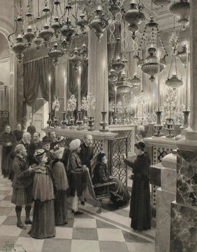 Queen Victoria visiting the Church of the Annunziata in Florence, 11 April 1893 Queen Victoria visiting the Church of the Annunziata in Florence, 11 April 1893