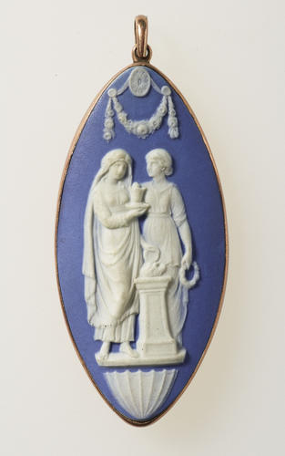 Plaque, mounted as a pendant Plaque, mounted as a pendant