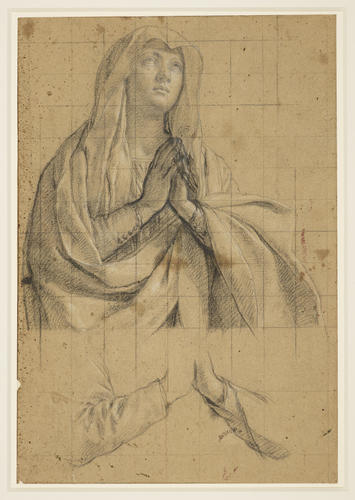 The Madonna in Prayer: a composition study