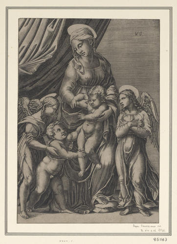 The Virgin and Child with the Infant Baptist and two Angels