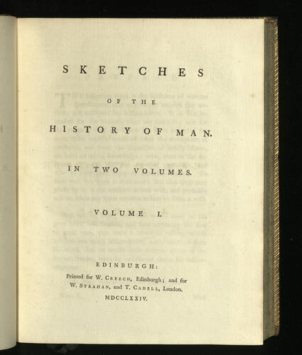 Sketches of the history of man. V. 1 Sketches of the history of man. V. 1