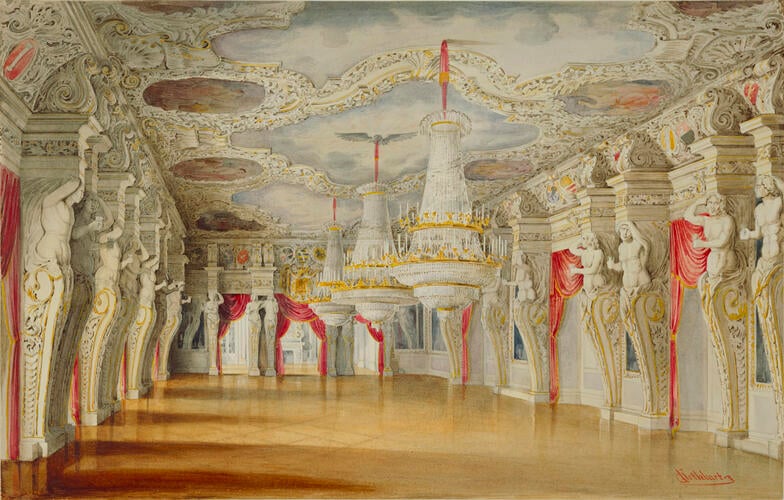 The Ehrenburg Palace: the Riesenaal