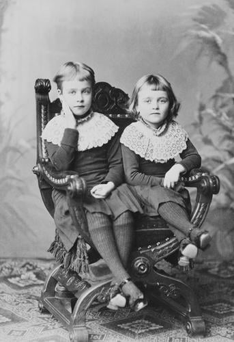 Duchess Marie and Duchess Jutta, daughters of the Hereditary Grand Duke and Grand Duchess of Mecklenburg-Strelitz