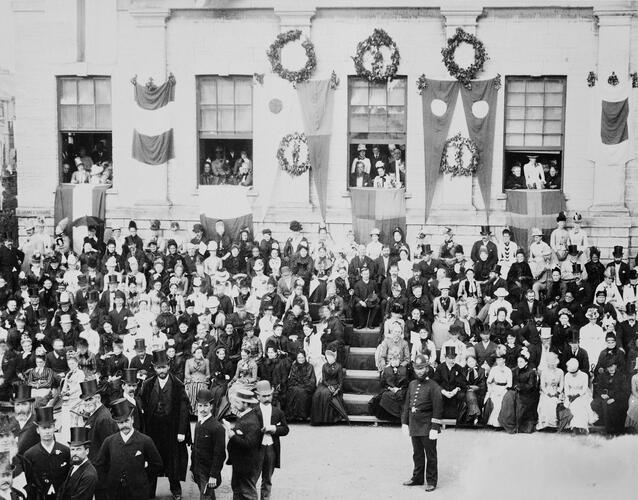 The Market Place, Newport, Isle of Wight, 22 July 1887