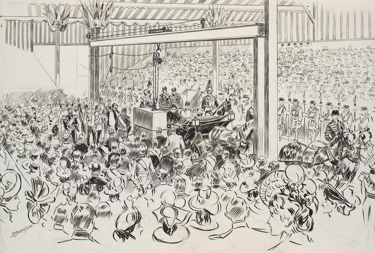 The Queen laying the foundation stone of the Victoria and Albert Museum, 17 May 1899 The Queen laying the foundation stone of the Victoria and Albert Museum, 17 May 1899