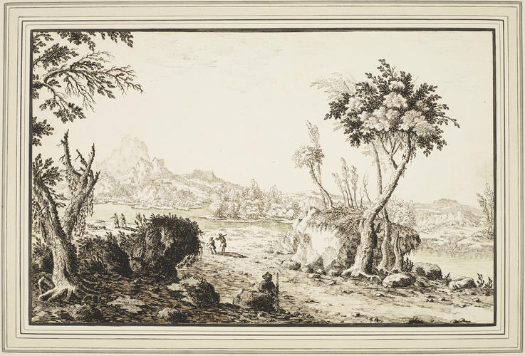 A landscape with stagnant water A landscape with stagnant water
