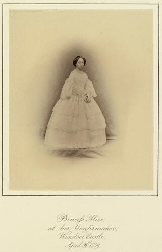Princess Alice, later Grand Duchess of Hesse and by Rhine (1843-78), at her confirmation