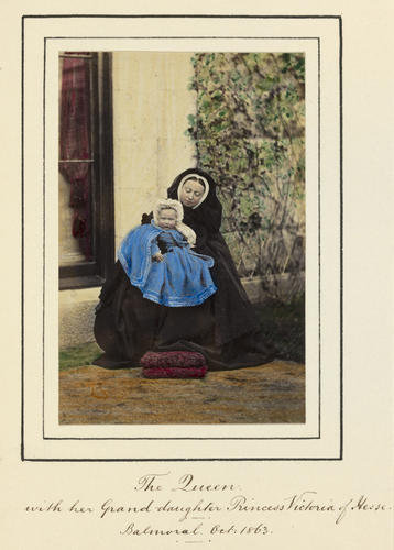 'The Queen with her Grand daughter Princess Victoria of Hesse'; Queen Victoria (1819-1901) and Princess Victoria (1863-1950)